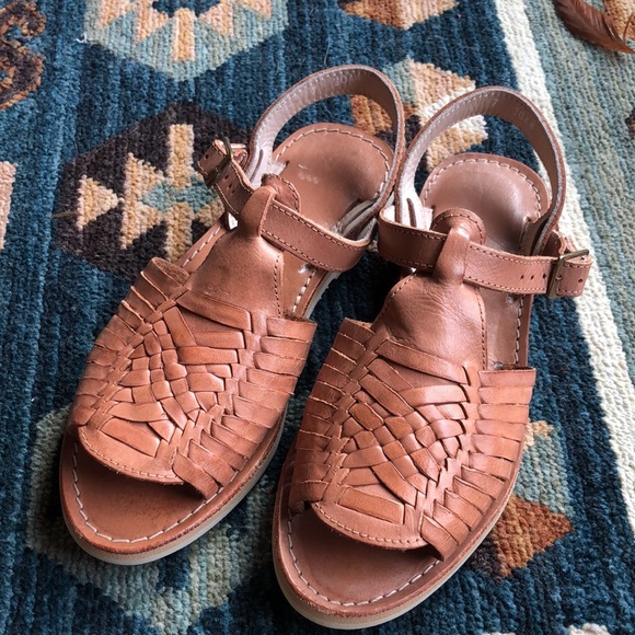 Hasel Authentic Leather Huarache Style Sandals - Picture 4 of 6